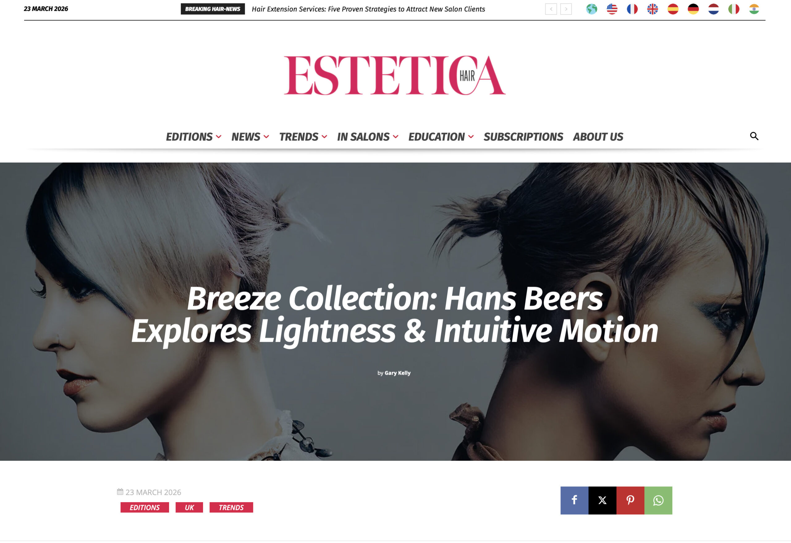 BREEZE SS26 featured on Estetica UK! 3 Breeze SS26 on Estetica UK 1 scaled